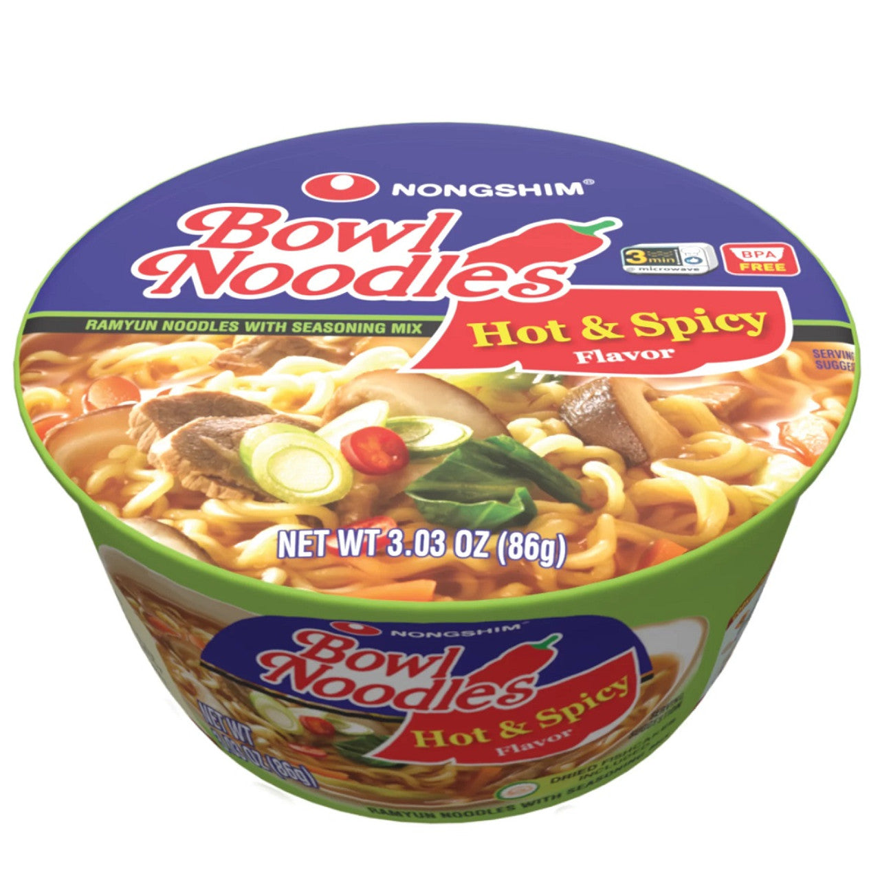 Nongshim Noodle Hot & Spicy 86g