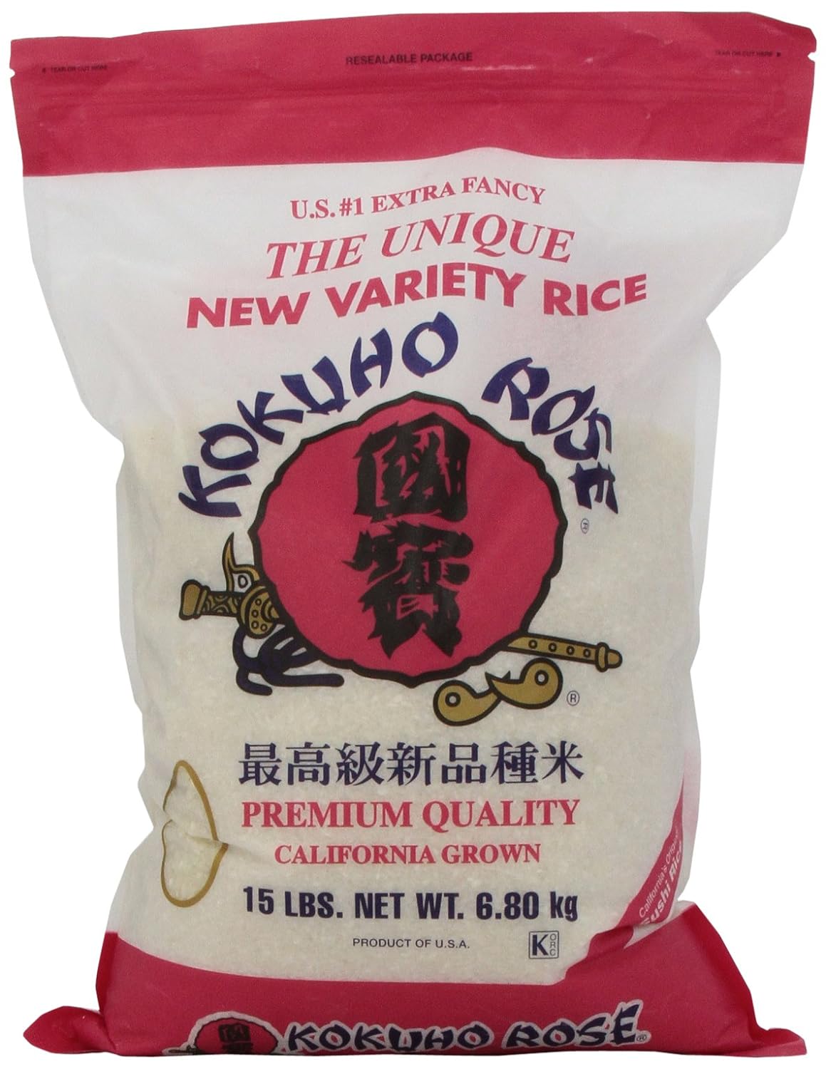 Kokuho Rose Rice (Red) 15lbs