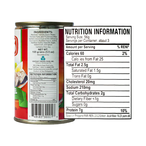 555 Mackerel in tomato sauce (155g)