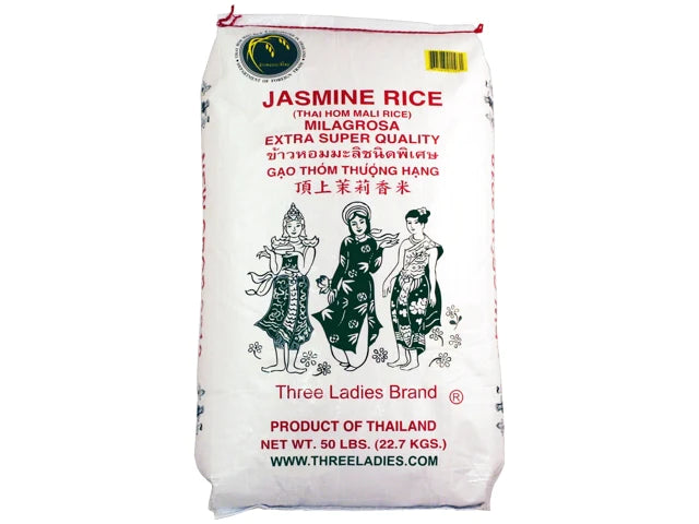 Three Ladies Jasmine Rice 50 Lbs