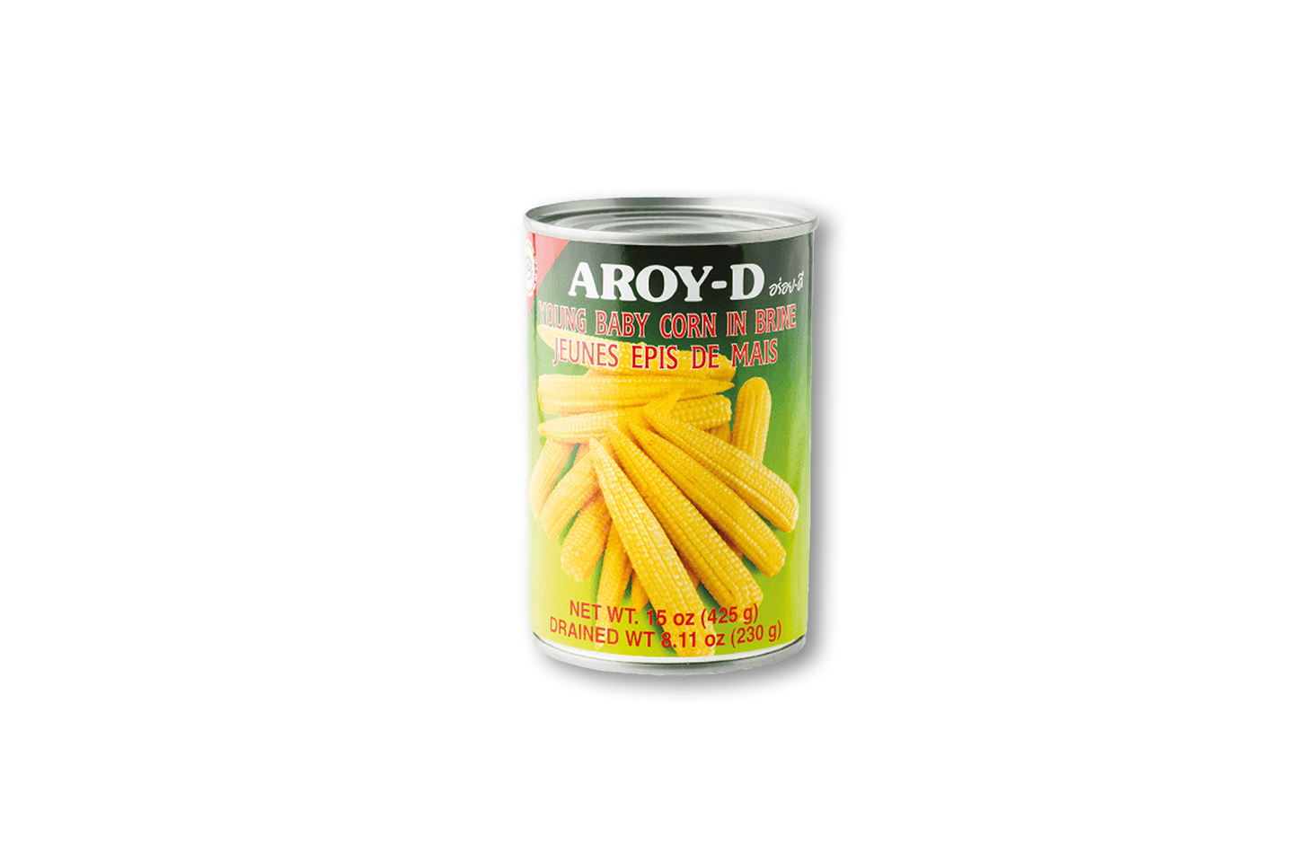 Aroy-D Young Baby Corn in Brine 20oz (425g)