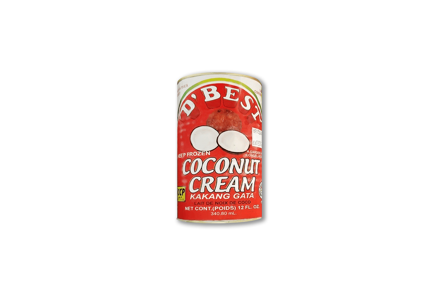 D'Best Coconut Cream 12Oz