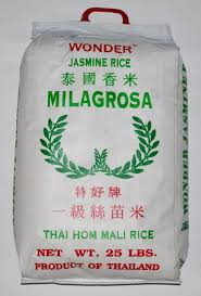 Wonder Jasmine Rice 25lbs