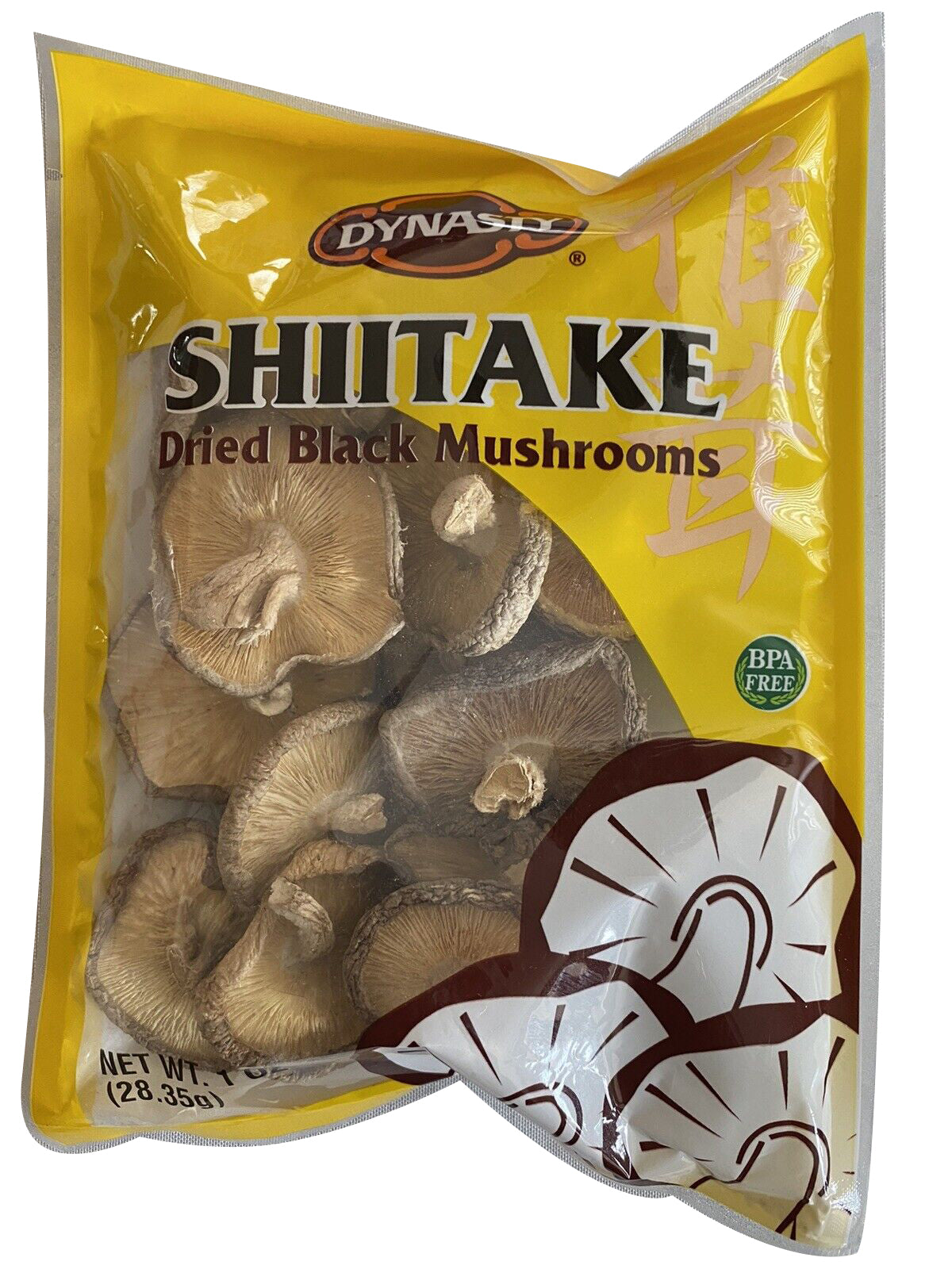 Dynasty Shiitake Dried Black Mushroom 1oz