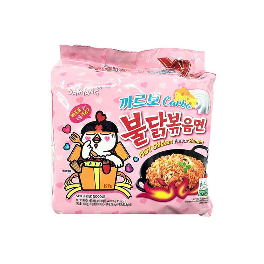 Samyang Carbonara Hot Chicken Ramen  Pink 650g