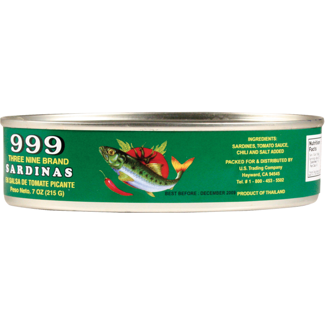 999 Chili Sardines 215g