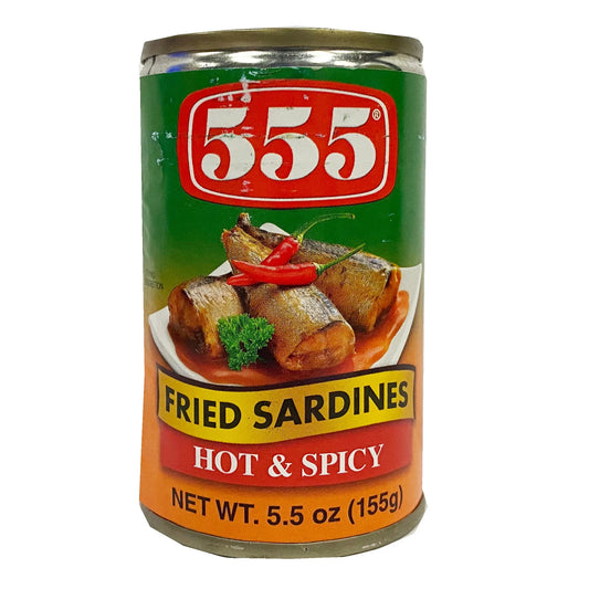 555 - Fried Sardines (Hot & Spicy) 155g