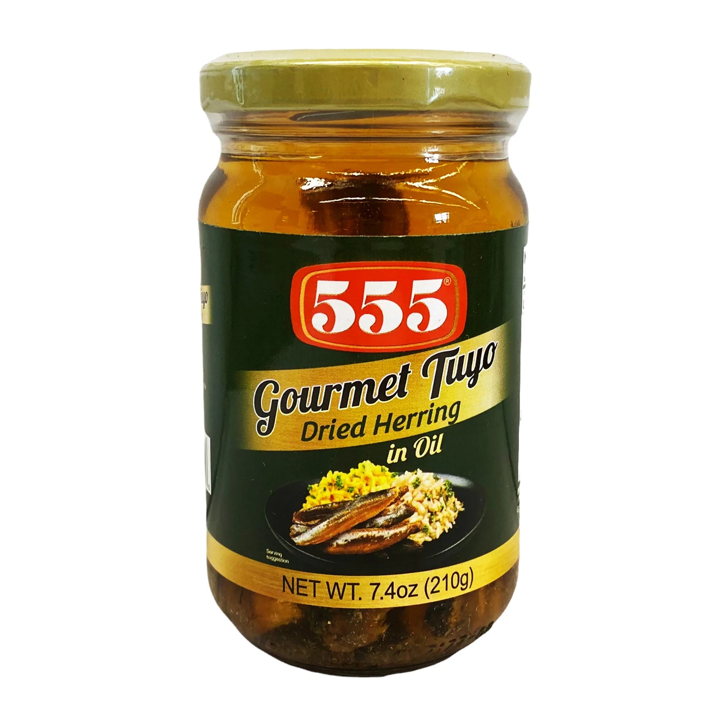 555 Gourmet Tuyo Dried Herring in Oil 7.4oz (210g)