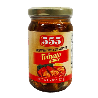 555 Spanish Style Sardines In Tomato Sauce 7.8oz (220g)