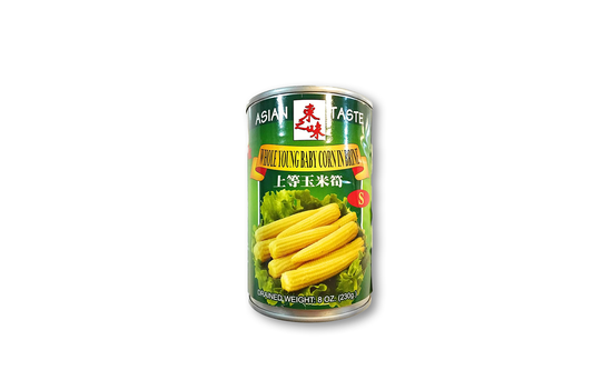 Asian Taste whole young baby corn 8 0z (230g)