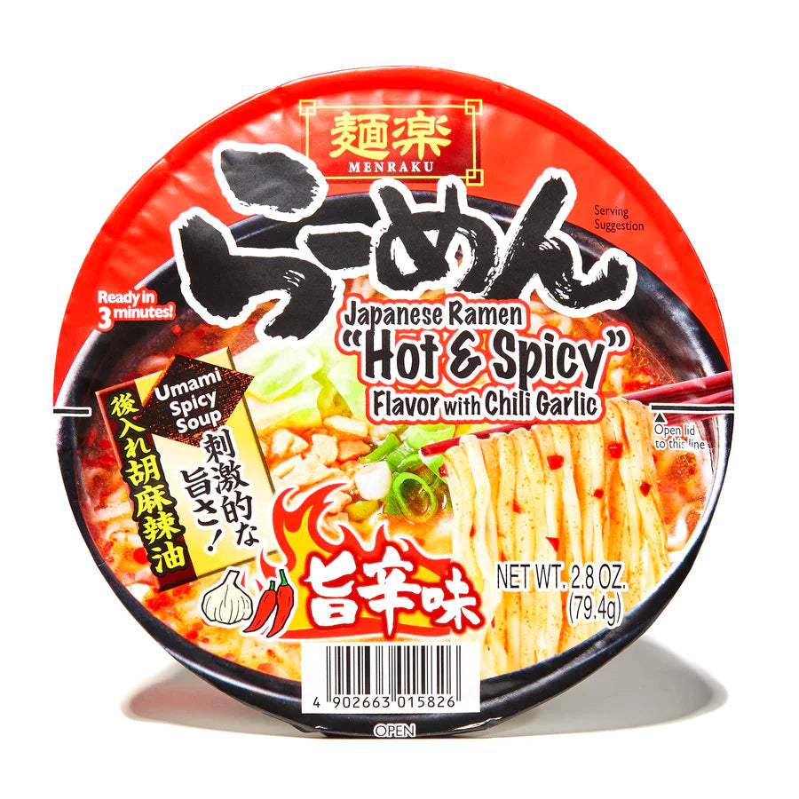 Menraku - Hot & Spicy Ramen 79.4g