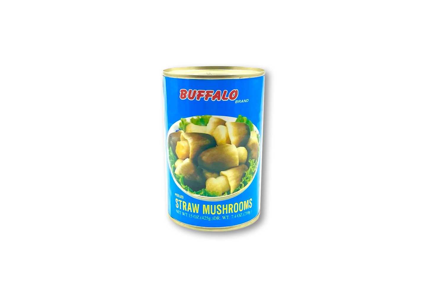 Buffalo Peeled Straw Mushroom 7.4oz (210g)