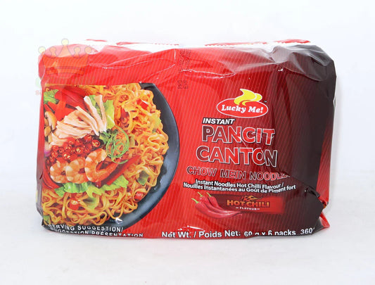 Lucky Me Pansit Canton Hot Chili - 6x60g