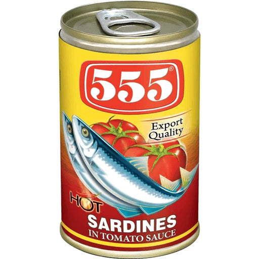 555 Sardines Hot  425g